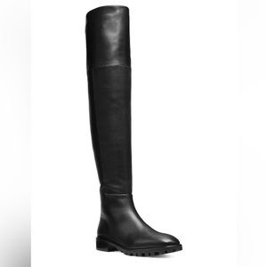 Stuart Weitzman Black Amber Over-the-Knee Boots. Size 8